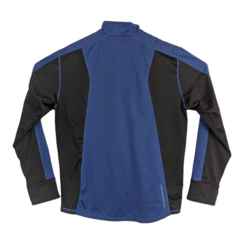 Eastern Mountain Sports Mens Large Blue 1/4 Zip Pullover Jacket Sweatshirt EMS - Picture 2 of 4