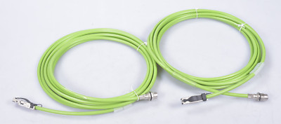2x Weidmüller 1234750050 RJ45 / M12 Netzwerkkabel  Patchkabel CAT 5 5e S/UTP 5m