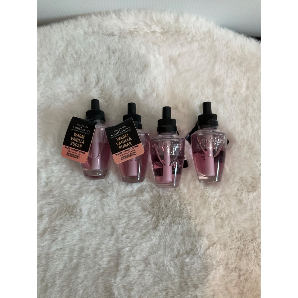 4 Bath & Body Works WARM VANILLA SUGAR Home Wallflowers Fragrance