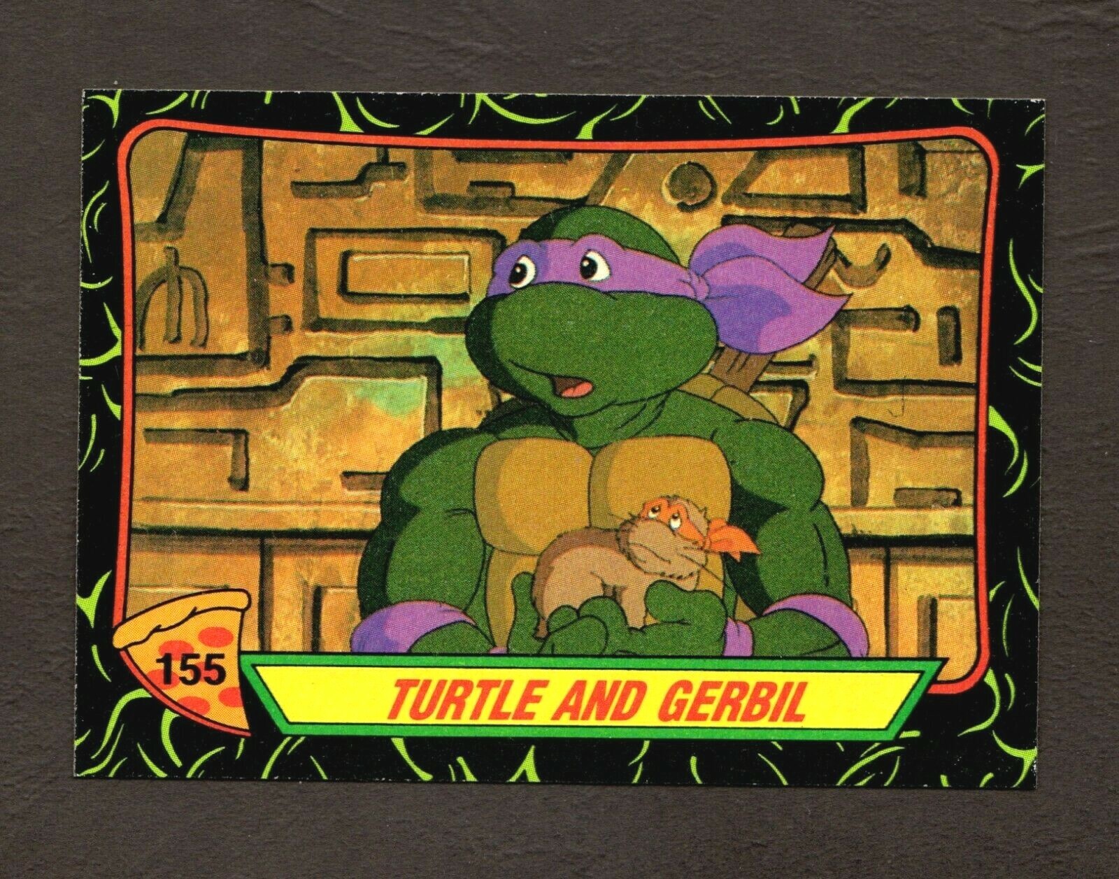 1989 Topps Teenage Mutant Ninja Turtles Card 155 Turtle and