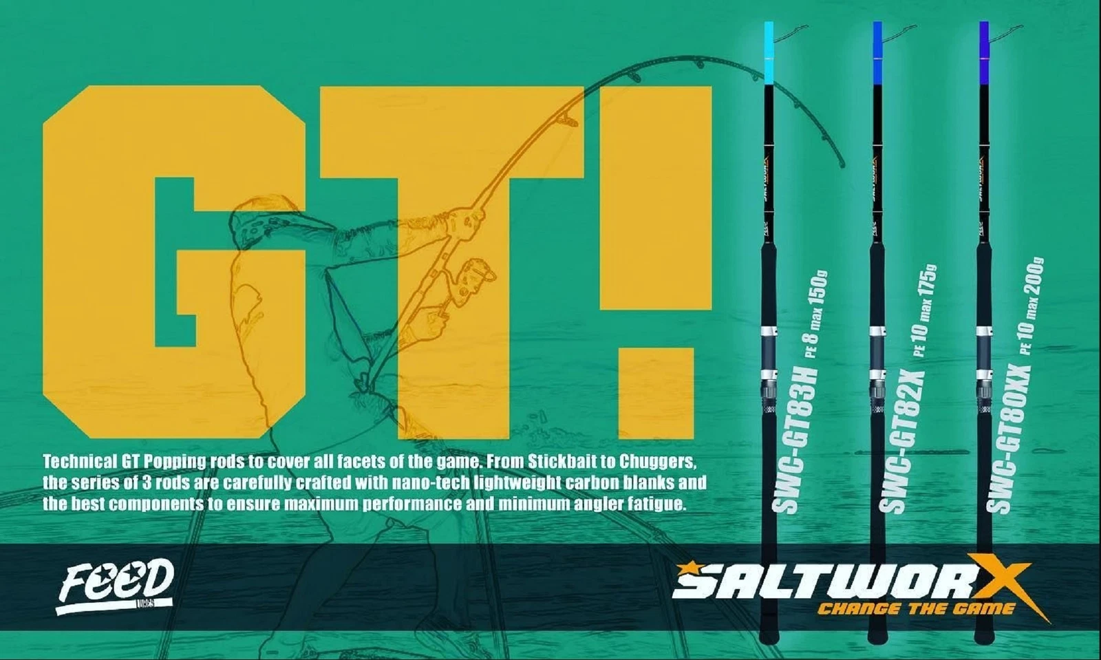 Feed Rod Spinning Salt Worx SWC-GT83 H (3688)