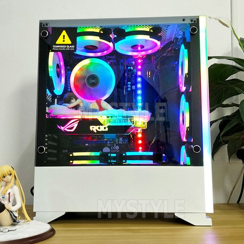 3/6Pack RGB LED Quiet Computer Case PC Cooling 120mm Fan with 1 Remote Control - Picture 9 of 12