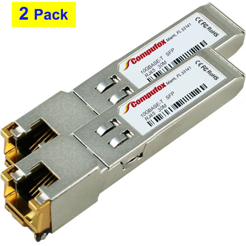 Lot, 10GBASE-T SFP+ Transceiver (Copper, 30m, RJ-45) for ZTE Lot, 10GBASE-T SFP+ Transceiver (Copper, 30m, RJ-45) for ZTE