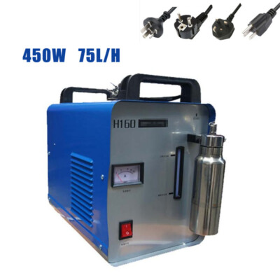 H160 75L Oxygen Hydrogen Flame Generator Acrylic Polisher Machine 110V HHO Gas