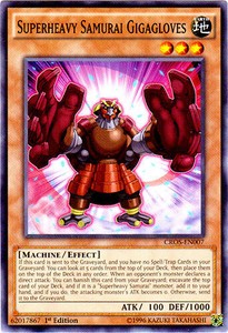 Superheavy Samurai Gigagloves - CROS-EN007 - Common - 1st Edition x3 - Lightly P