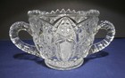 Vintage McKee Open Sugar Bowl Dish Double Handled MG6  Pressed Star EUC — photo 1
