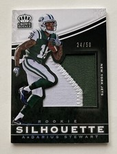 2017 Preferred Jumbo Silhouette Patch Platinum /50 ArDarius Stewart #27 Rookie