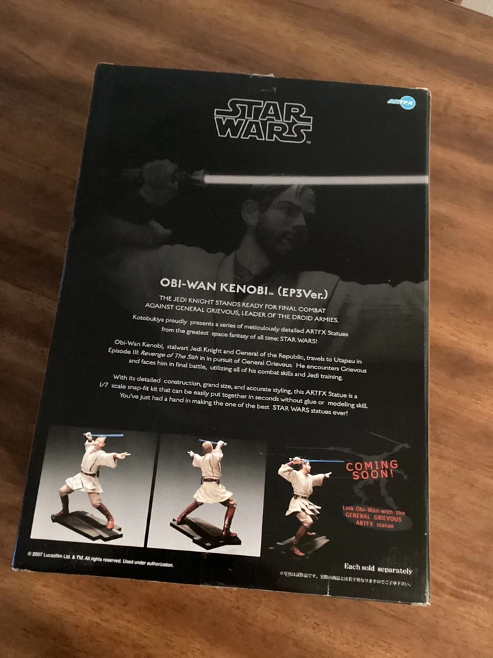 Estatua Star Wars Obi-Wan Ep.3 Ver Artfx de Kotobukiya Foto 4 de 4