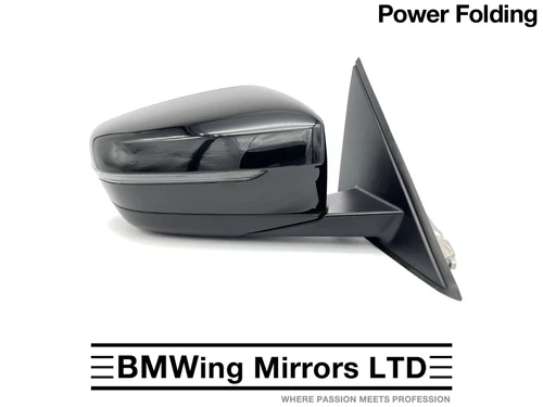 BMW 3 G20 G21 SE RIGHT DRIVER SIDE DOOR WING MIRROR POWER FOLDING 5 PIN / BLACK