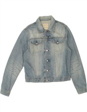 Helmut Lang Womens Denim Jacket Uk 14 Medium Blue Cotton By18