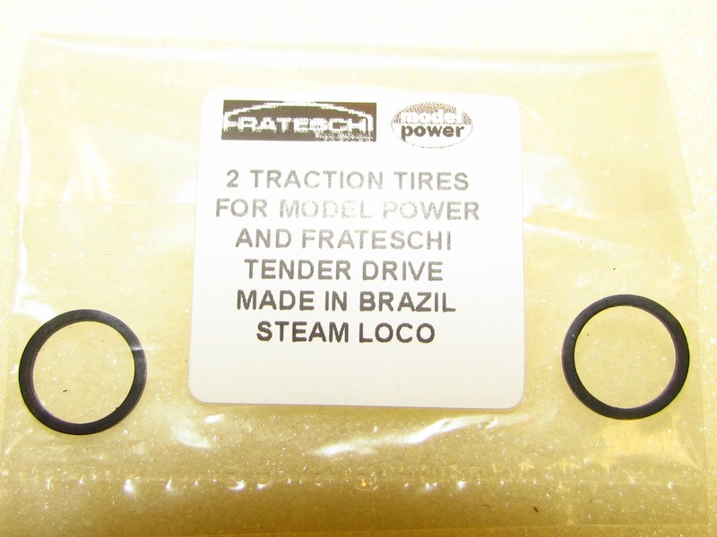 2 MODEL POWER (AND FRATESCHI) TENDER DRIVE TRACTION TIRES HO SCALE NEW OLD STOCK