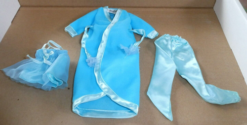 VTG Barbie 1971 *Satin Slumber* #3414 ~ Satin Pajamas & Robe BELT MATTEL - Picture 2 of 17