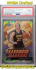 Caitlin Clark 2022-23 Bowman University Best Hardwood Warriors #HW-21 PSA 9 Mint