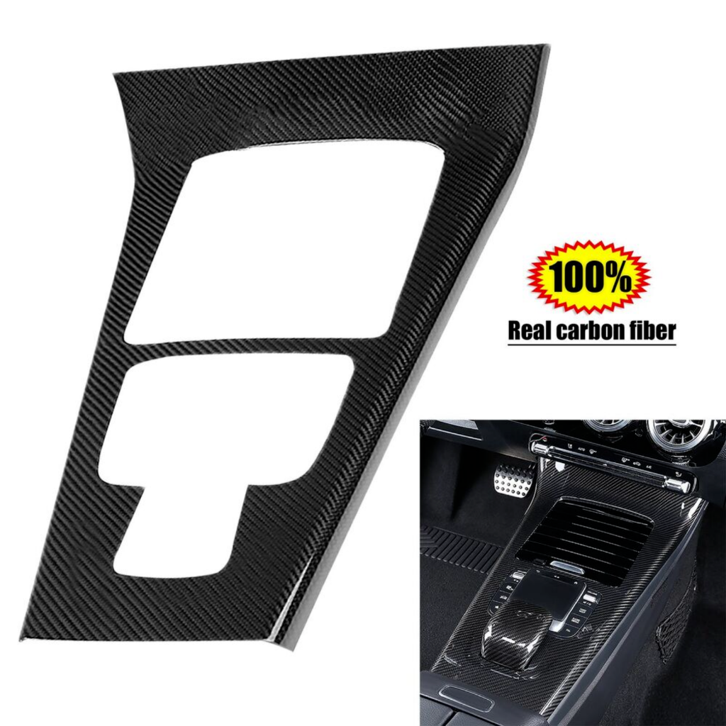 Carbon fiber Central Console Gear Shift Cover Trim For Benz W118 CLA 2020-2022