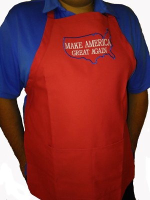 MAKE AMERICA GREAT AGAIN APRON TRUMP INSPIRED  EMBROIDERED CHRISTMAS GIFT Best