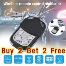 433MHz Remote Control Gate Garage Door Opener Duplicator Clone Car Key Universal