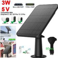 3W 5V Outdoor Solar Panel for USB Power Camera Security Cam Battery Charger