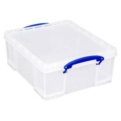6 Stück - REALLY USEFUL BOX 12,9 Liter  - 395 x 335 x 155mm - transparent