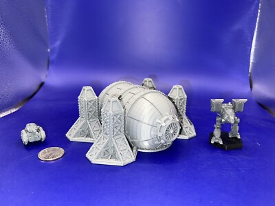 Pre-primed Tech Cult Fuel Tank - Battletech,  Epic, Legion Compatible (6mm, 8mm)