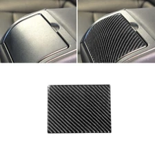Carbon Fiber Rear Watercup Holder Panel Cover Trim For Infiniti G37 2010-2013