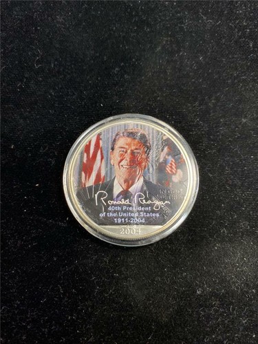 2004 1oz American Silver Eagle Colorized Ronald Regan