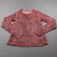 Nike Running Sweatshirt Womens Size Small Crew Neck Dri-Fit Coral Orange