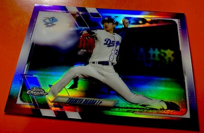 21 Topps Chrome SP NPB, Toshiya Okada, Chunichi Dragons