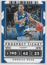 2020-21 Contenders Draft #4 Derrick Rose Detroit Pistons Memphis