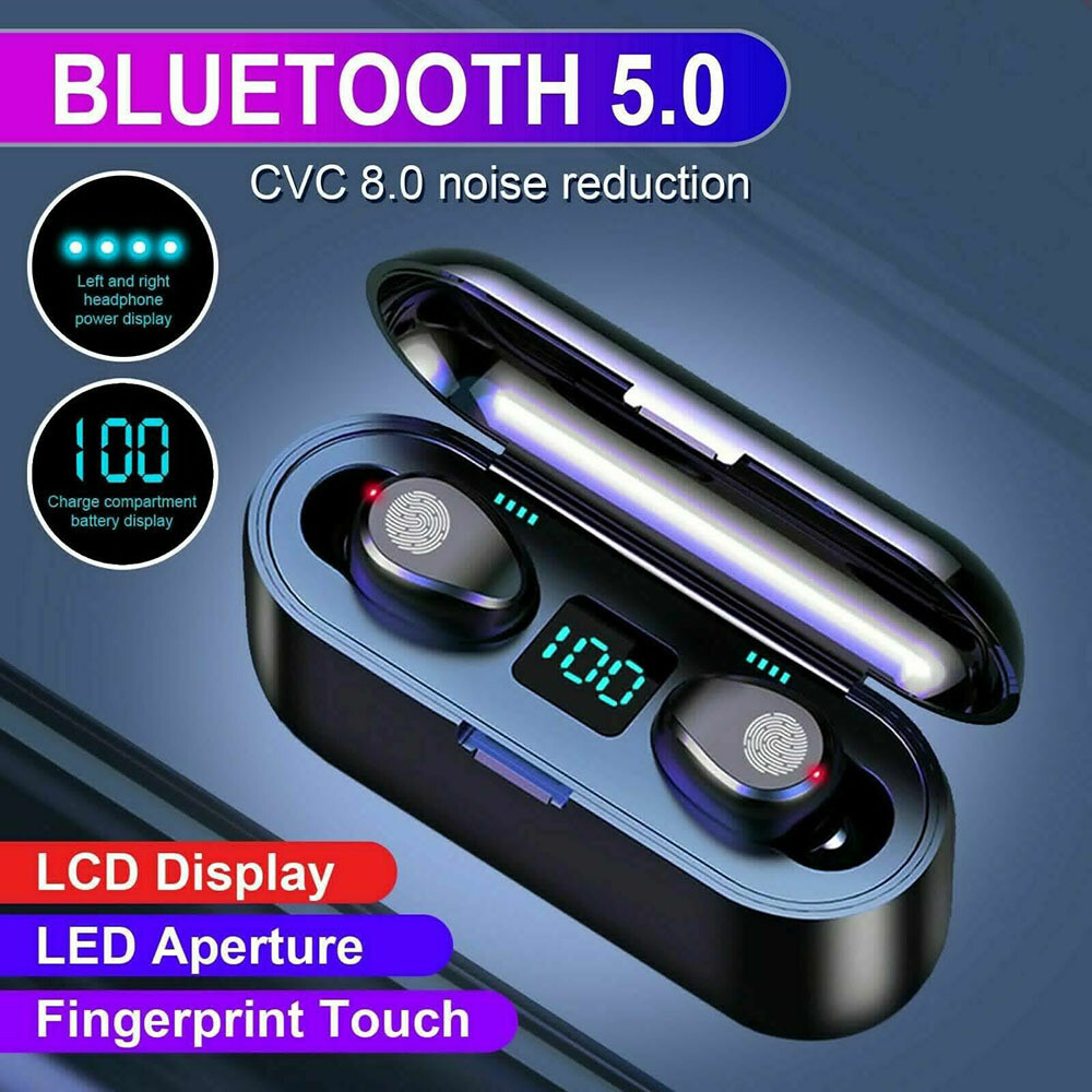 Bluetooth Earbuds  Wireless Earphone Waterproof TWS 5.0 all phones laptop tablet-image