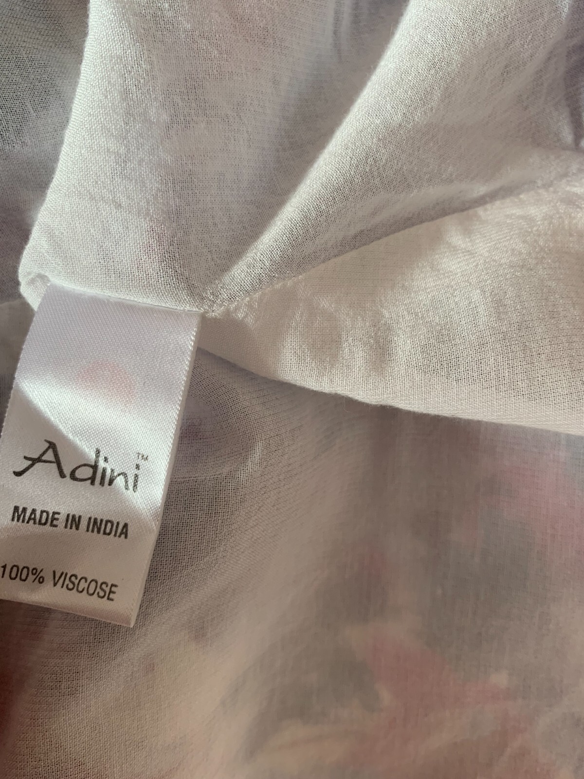 Adini pattern print Dress Size L VGC blue pink A line sheath shift classic