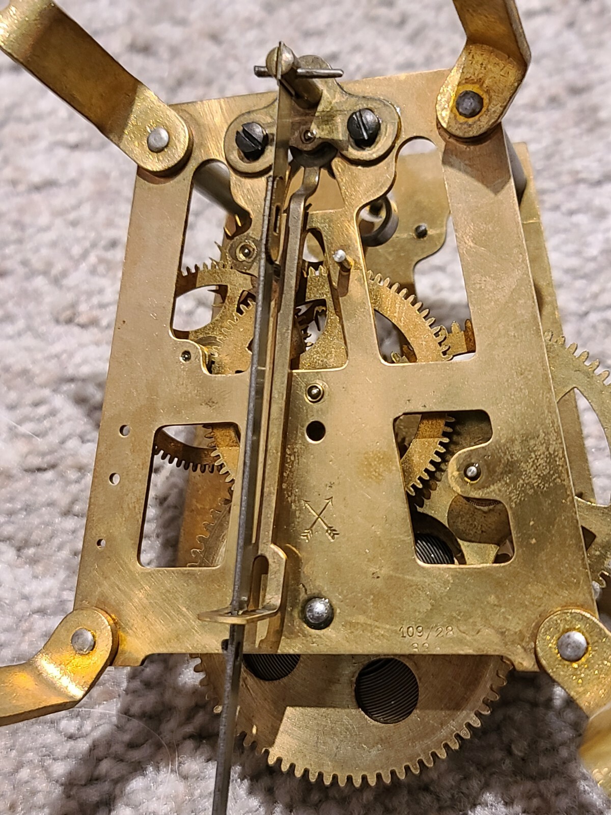 Antique HAC Hamburg Clock Co. Germany Octagon Drop School House ...