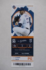 NEW YORK METS VS MILWAUKEE BREWERS 5/30/2017 FULL TICKET ~ MATT HARVEY