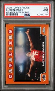 LeBron James 2008 Topps Chrome #23 Orange Refractor /499 LeBron James 2008 Topps Chrome #23 Orange Refractor /499