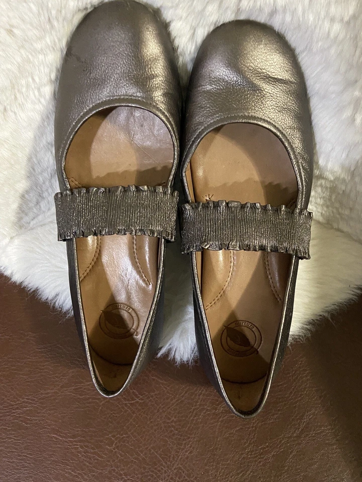 NURTURE by LAMAZE Cuero SEYMOUR Bronce Mary Jane Caminar Planos Zapatos Banda Foto 3 de 4