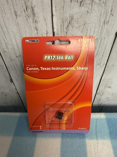Porelon # 11201 Calculator Ink Roller Purple Model PR12 NWT UNOPENED - 第 1/4 張圖片