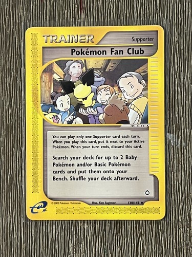 Pokemon Aquapolis Pokemon Fan Club 130/147.