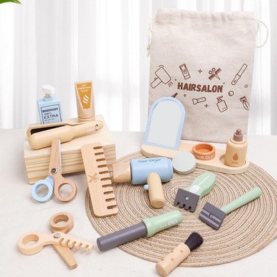 Spielset  Friseursalon  aus Holz für Mädchen und Jungen