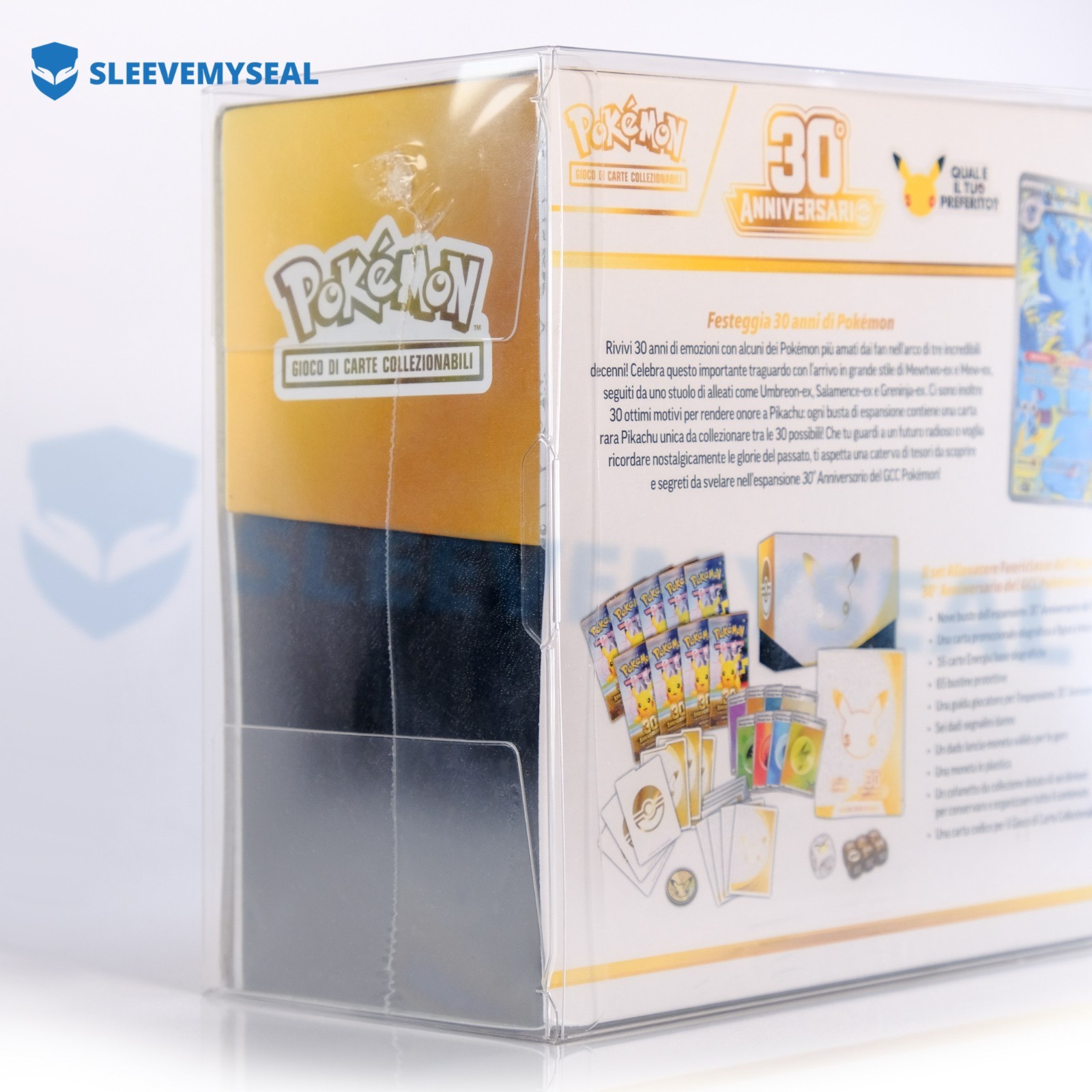 Teca Case Semi Rigida Trasparente ETB Set Allenatore Pokemon Protezione Box foto 4