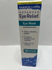 Advanced Eye Relief Eye Wash by Bausch & Lomb 4 oz Bottle BRAND NEW EXP 2/26