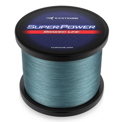 KastKing Superpower Braided Fishing 30LB(1097 Yds), X4-Low-Vis Gray