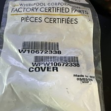 W10672338 NEW IN SEALED BAG Refrigerator Door Handle Trim Cap OEM PART