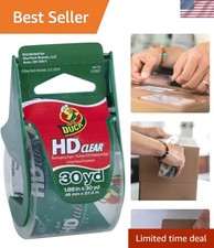 HD Clear Heavy Duty Packing Tape with Dispenser, 1.88 Inch x 30 Yard, 1 Roll ...