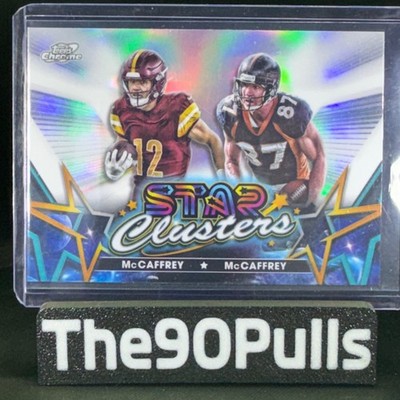 McCaffrey Star Cluster 2024 Topps Cosmic Chrome Football