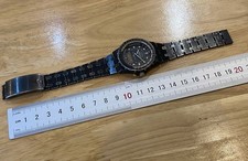 vintage Breitling Navitimer Quartz 2400 Black PVD NONWorking Part Repair/Project