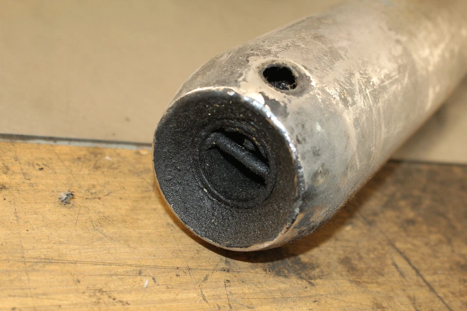 1976 Yamaha RD400 MUFFLER EXHAUST SILENCER SLIP ON PIPE C137 - Изображение 3 из 4