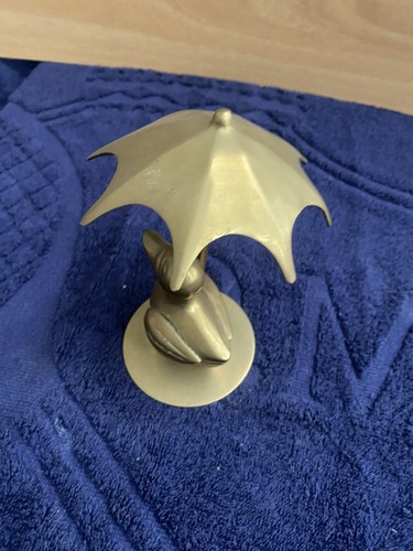 4 Messing Ornamente Konvolut Ententopf und 2 Kerzenhalter - Bild 5 von 14