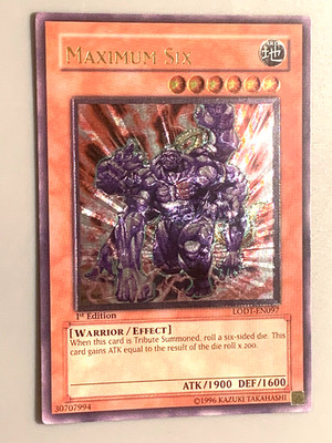yugioh Maximum Six LODT-EN097 Ultimate Rare 1st Edition near mint