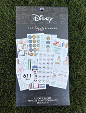 NEW The Happy Planner Sticker Book-Disney-Mickey Minnie Sticker Sheets 611 Pcs