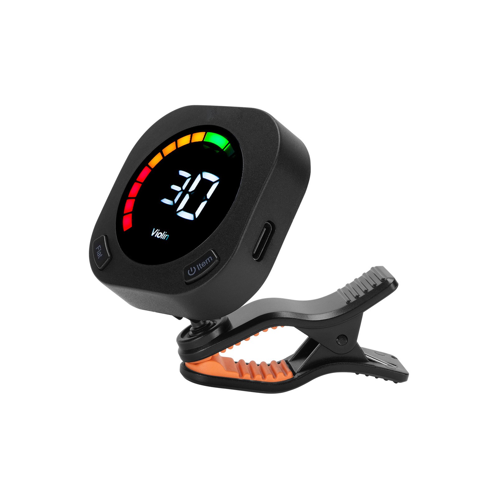 Guitar Tuner Clip On For Chromatic Guitar Bass Violin Ukulele Portable ZGZD