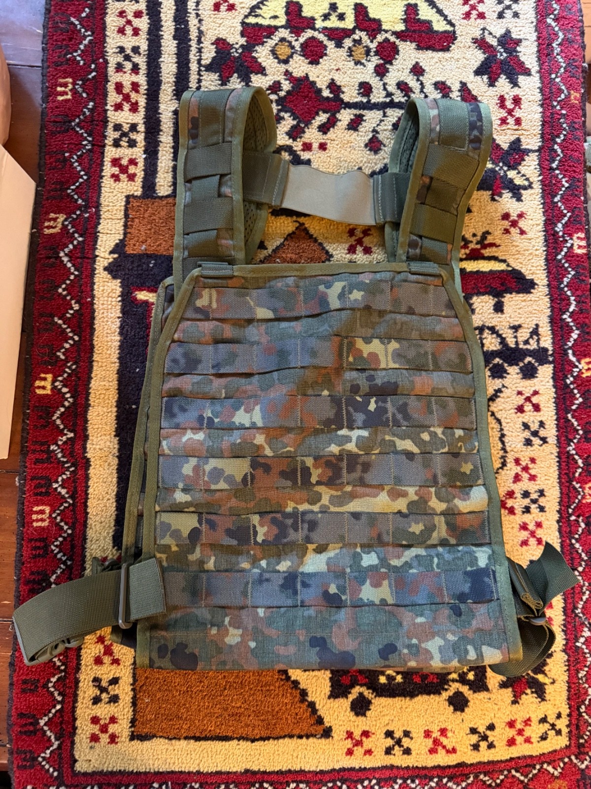 75 Tactical German Bundeswehr BW Flecktarn Camo Delta Plate Carrier GWOT KSK EGB